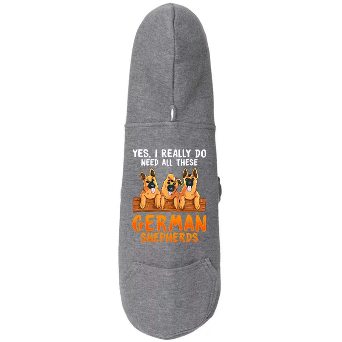 Unique Funny Gift For Ger Shepherd Lovers Moms Dads Sayings Gift Doggie 3-End Fleece Hoodie