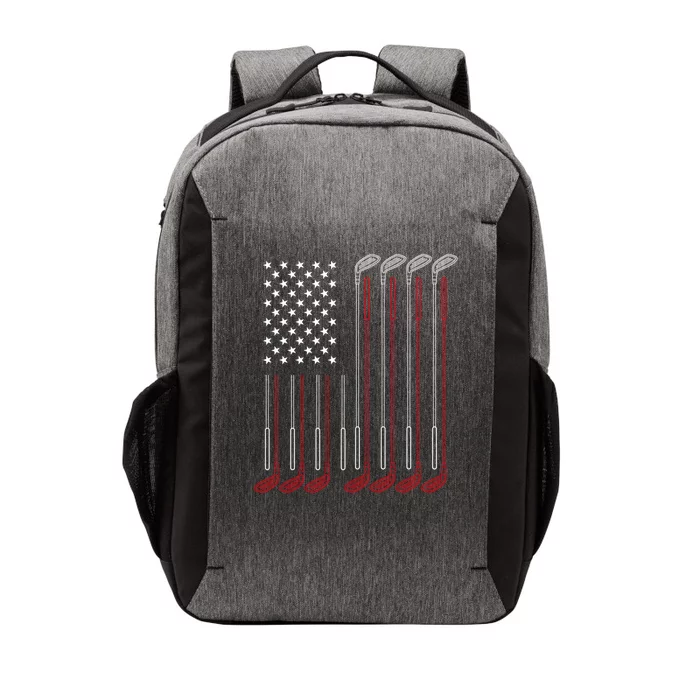 Us Flag Golfer Golfing Sport Golf Course American Pride Golf Cute Gift Vector Backpack