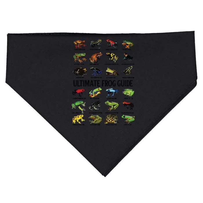 Ultimate Frog Guide Funny Frog Lovers For Gift USA-Made Doggie Bandana