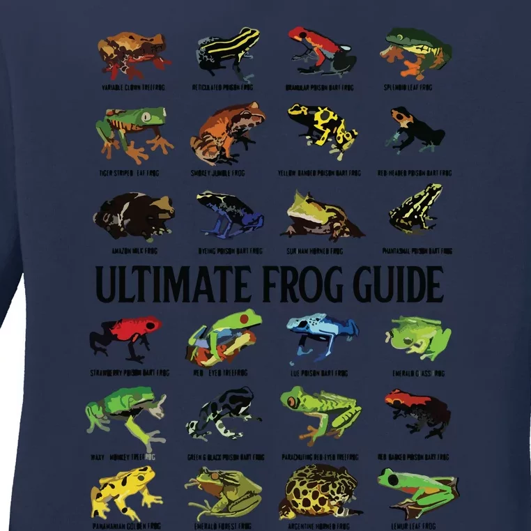 Ultimate Frog Guide Funny Frog Lovers For Gift Ladies Long Sleeve Shirt