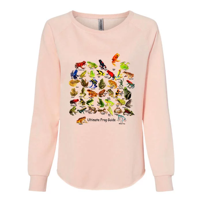 Ultimate Frog Guide Funny Frog Lover Frog Owner Frogs Womens California Wash Sweatshirt