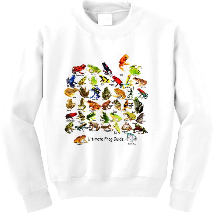 Ultimate Frog Guide Funny Frog Lover Frog Owner Frogs Kids Sweatshirt