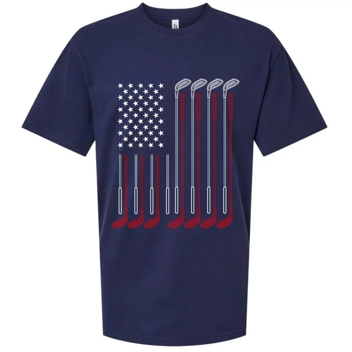 Us Flag Golfer Golfing Sport Golf Course American Pride Golf Gift Sueded Cloud Jersey T-Shirt