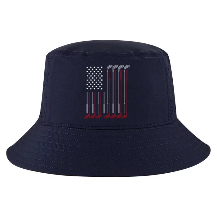 Us Flag Golfer Golfing Sport Golf Course American Pride Golf Cute Gift Cool Comfort Performance Bucket Hat