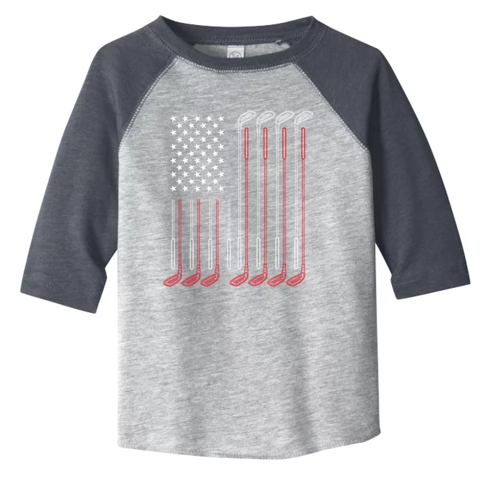 Us Flag Golfer Golfing Sport Golf Course American Pride Golf Cute Gift Toddler Fine Jersey T-Shirt