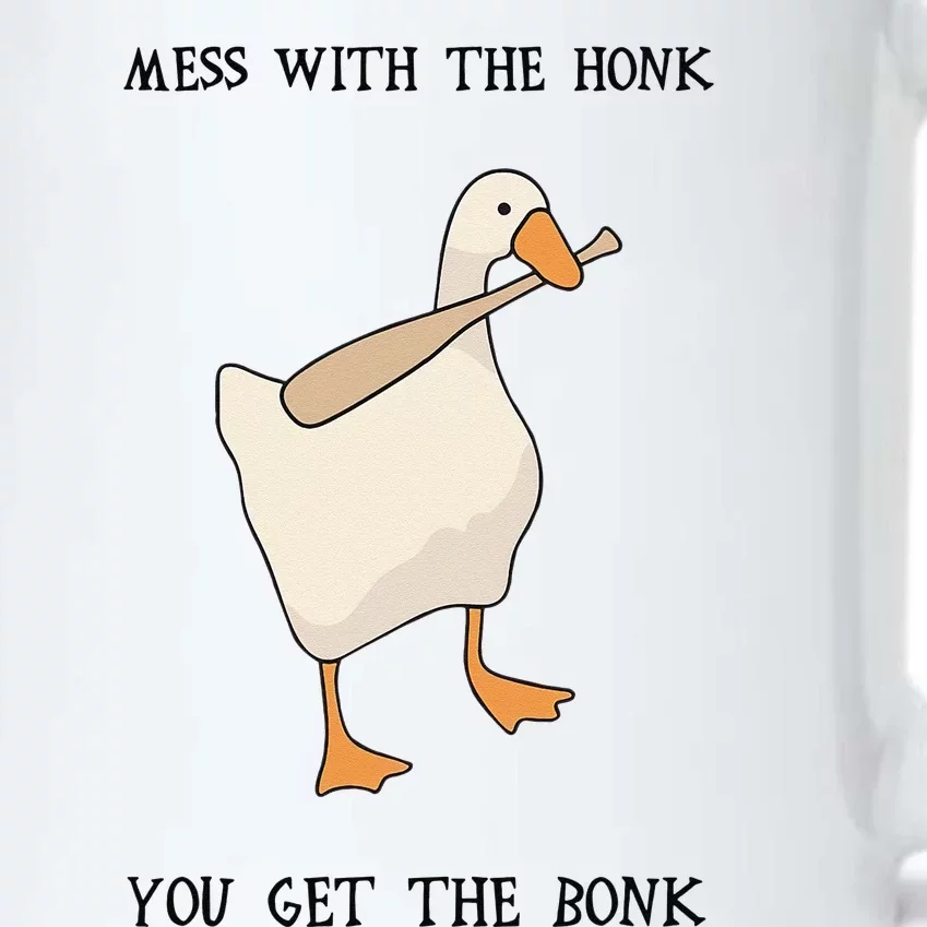 Untitled Funny Goose Game Meme Black Color Changing Mug