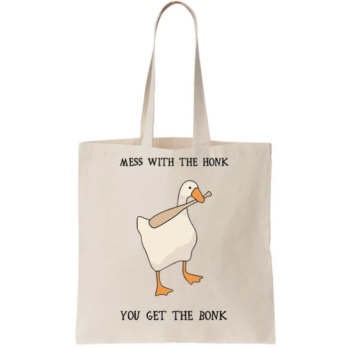 Untitled Funny Goose Game Meme Tote Bag