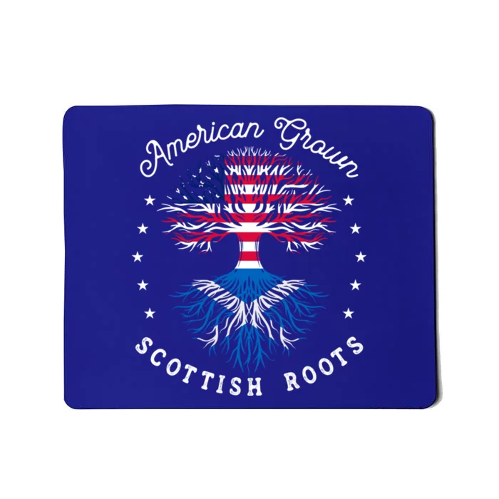 Usa Funny Gift American Grown Meaningful Gift Scottish Roots Tee Us Cool Gift Mousepad