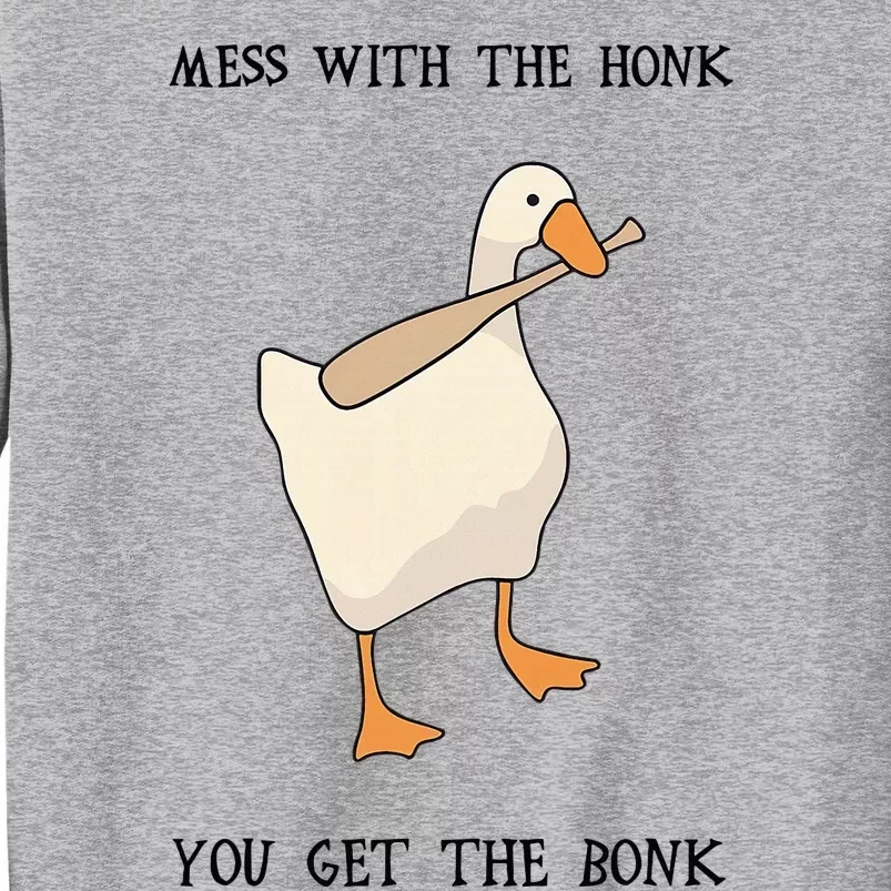 Untitled Funny Goose Game Meme Tall Sweatshirt