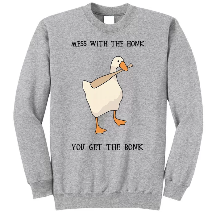 Untitled Funny Goose Game Meme Tall Sweatshirt