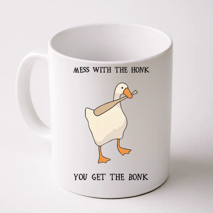 Untitled Funny Goose Game Meme Front & Back Coffee Mug