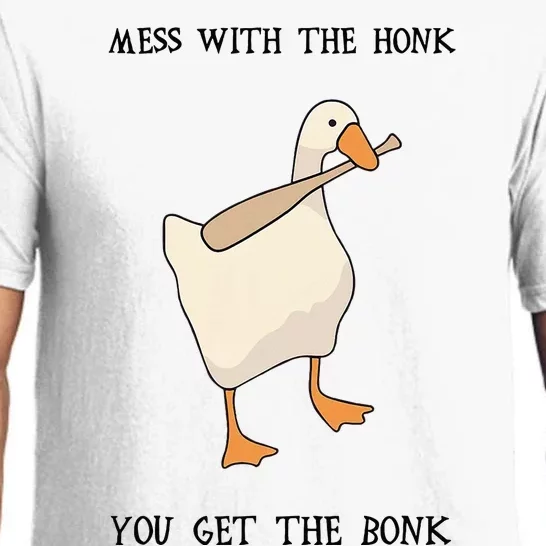 Untitled Funny Goose Game Meme Pajama Set