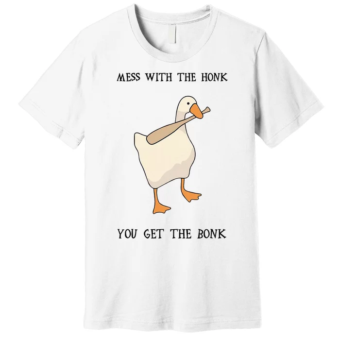 Untitled Funny Goose Game Meme Premium T-Shirt