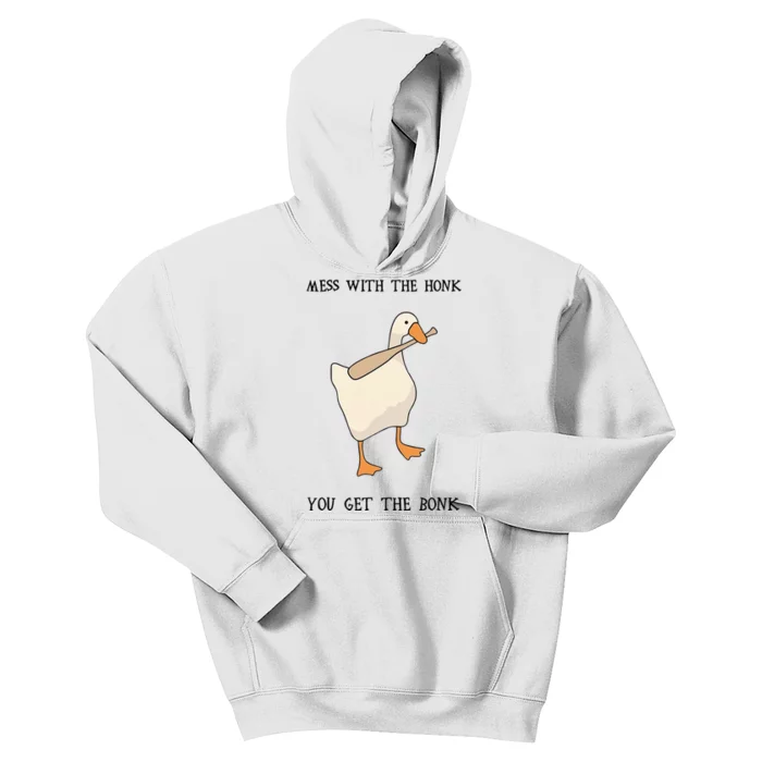 Untitled Funny Goose Game Meme Kids Hoodie