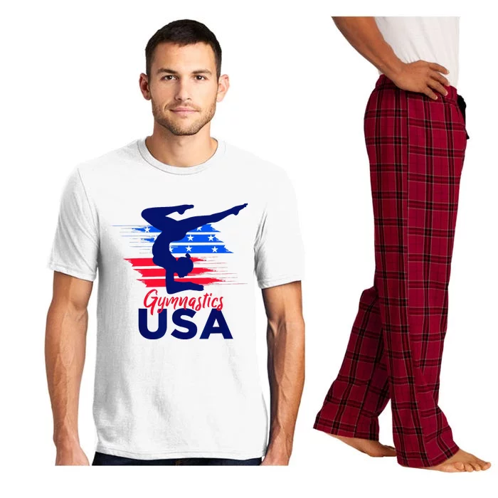 Usa Flag Gymnastics Usa Support Pajama Set