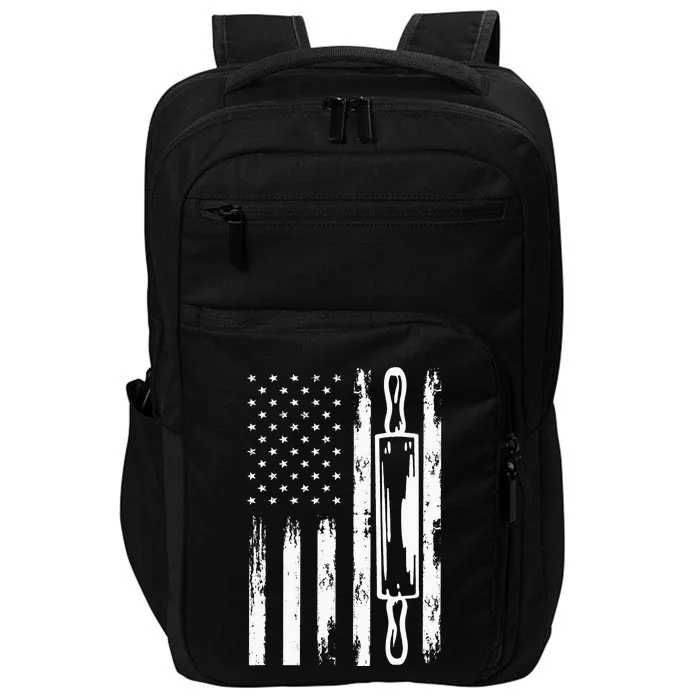 USA Flag Homemade Sourdough Bread Baker America Impact Tech Backpack