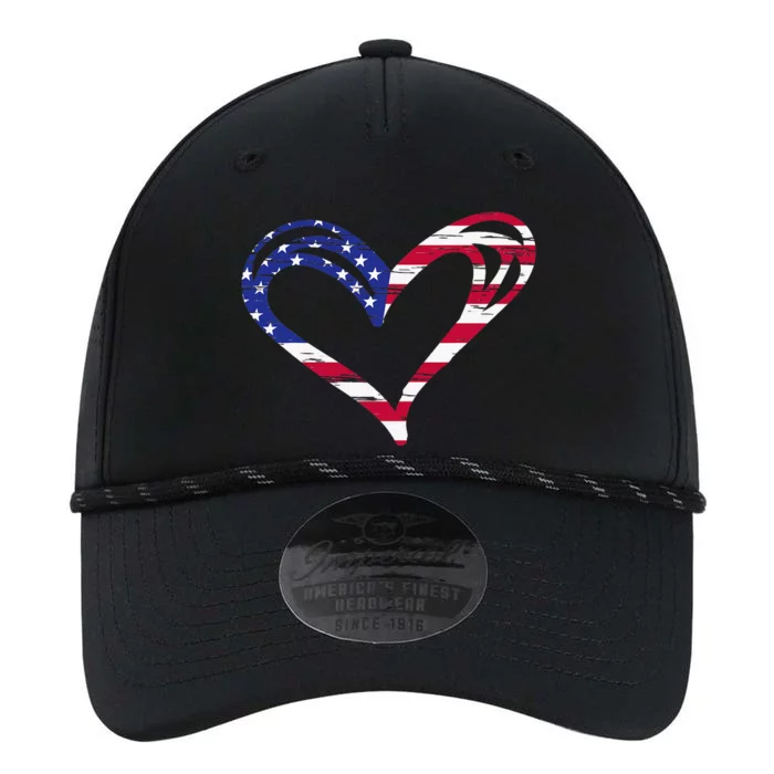 Usa Flag Heart American Patriotic Armed Forces Performance The Dyno Cap