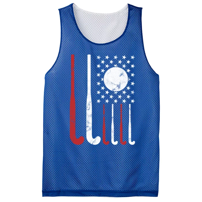 Usa Field Hockey Gift American Flag Fockey Lovers Gift Mesh Reversible Basketball Jersey Tank