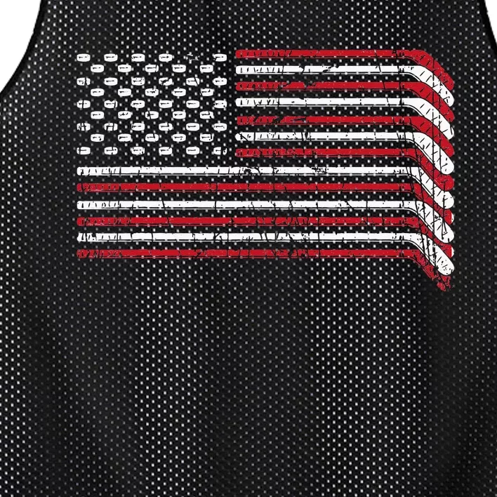 USA Flag Hockey Sticks American Pride 4th Of July Ice Hockey Mesh Reversible Basketball Jersey Tank