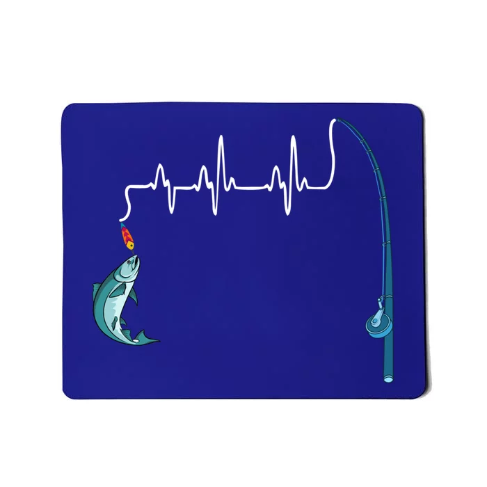 Unique Fishing Heartbeat Clothing Gift Fathers Day Fishing Gift Mousepad