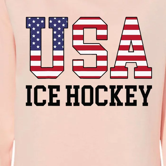 Usa Flag Hockey Player American Usa Ice Hockey Womens California Wash Sweatshirt