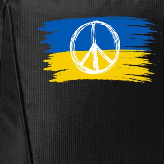 Ukrainian Flag I Stand With Ukraine Support Ukraine Gift City Backpack