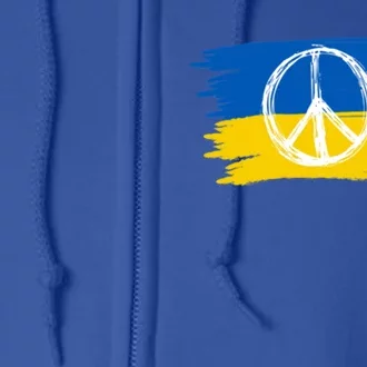 Ukrainian Flag I Stand With Ukraine Support Ukraine Gift Full Zip Hoodie