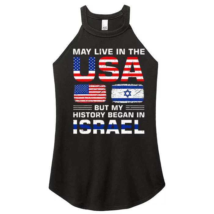 Usa Flag Israel Flag Israel Roots Women’s Perfect Tri Rocker Tank