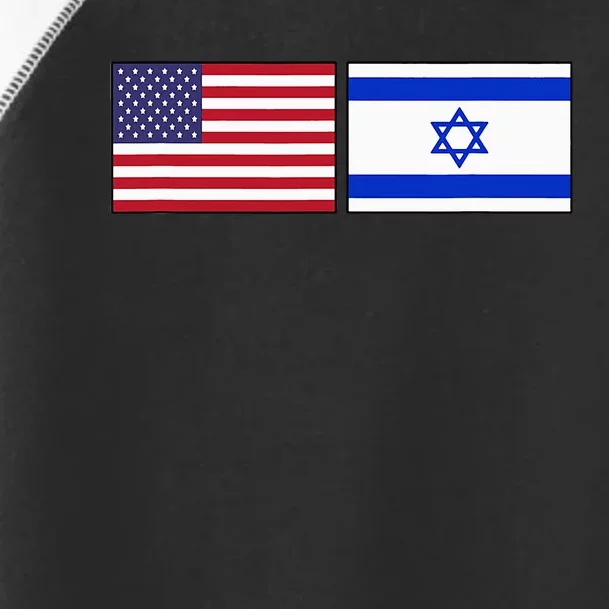 Usa Flag Israel Flag Jewish American Design Toddler Fine Jersey T-Shirt