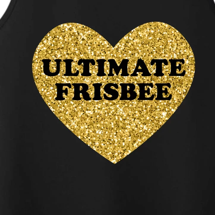 Ultimate Frisbee I Love Ultimate Frisbee Great Gift Performance Tank