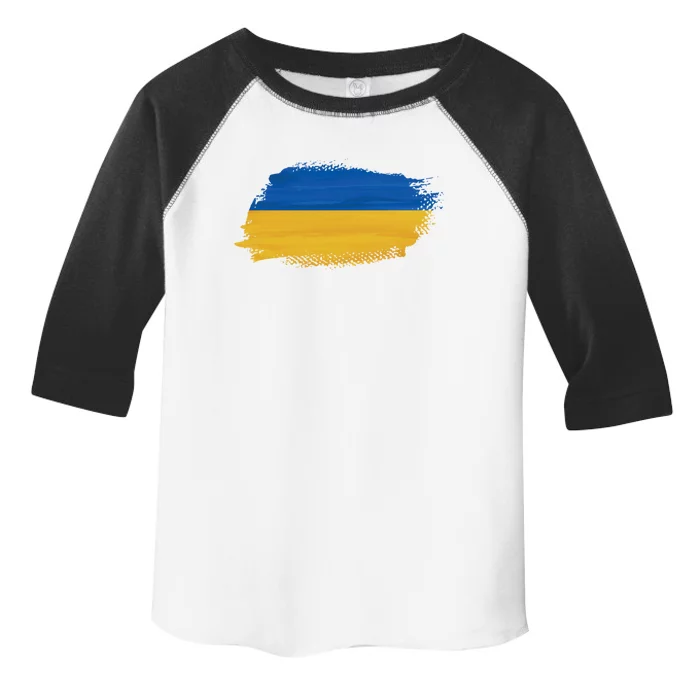 Ukraine Flag I Stand With Ukraine Support Ukraine Meaningful Gift Toddler Fine Jersey T-Shirt