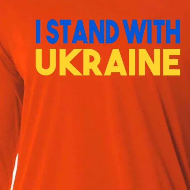 Ukraine Flag I Stand With Ukraine Gift Cooling Performance Long Sleeve Crew