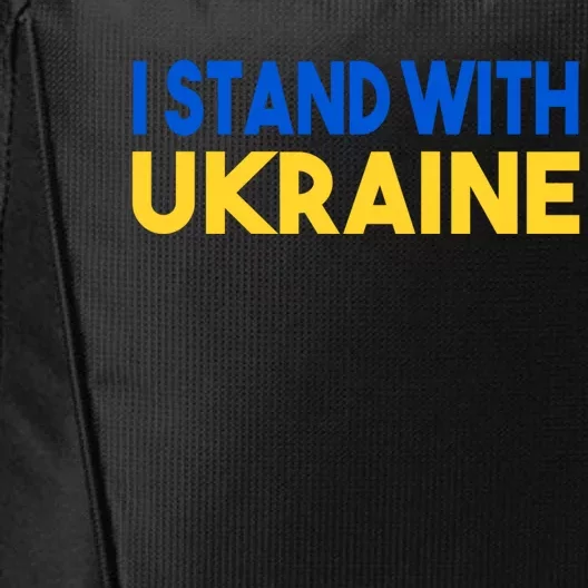 Ukraine Flag I Stand With Ukraine Gift City Backpack