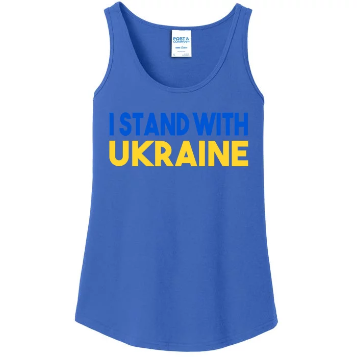 Ukraine Flag I Stand With Ukraine Gift Ladies Essential Tank