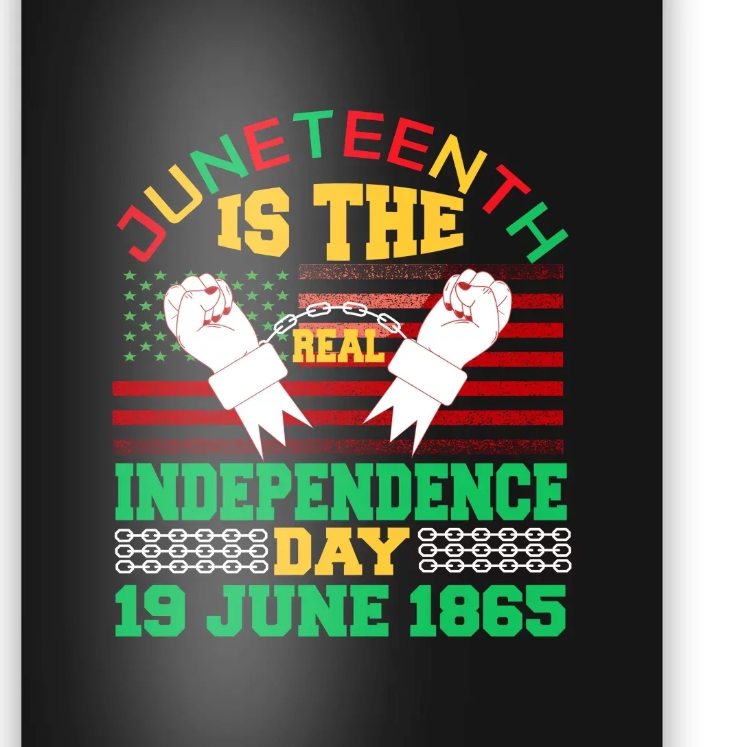 US Flag Juneteenth Is The Real Independence Day 19 June 1865 Poster