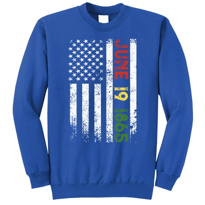 Us Flag Juneteenth Freedom June 19 1865 Freedom Independence Cool Gift Sweatshirt