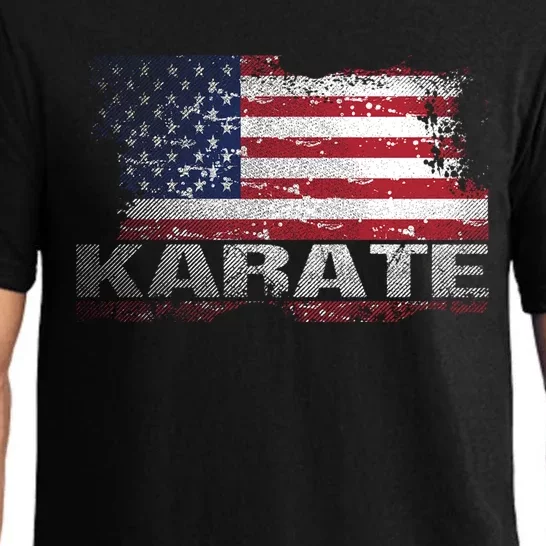 Usa Flag Karate Arts Gift Pajama Set