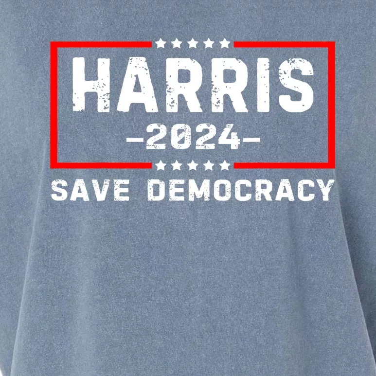 Us Flag Kamala Harris Harris 2024 Democratic President Gift Garment-Dyed Women's Muscle Tee