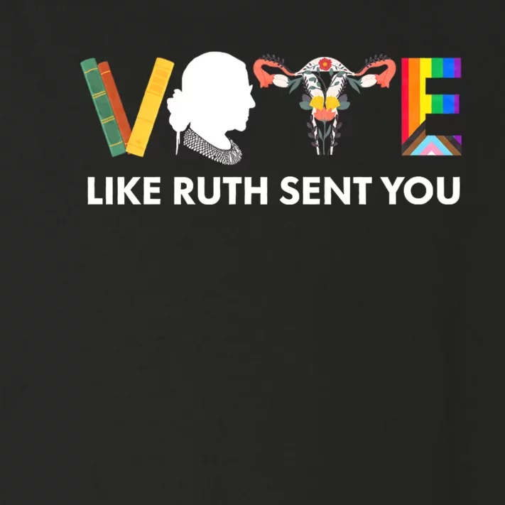 Uterus Feminist Lgbt Vote Like Ruth Sent You Toddler Long Sleeve Shirt