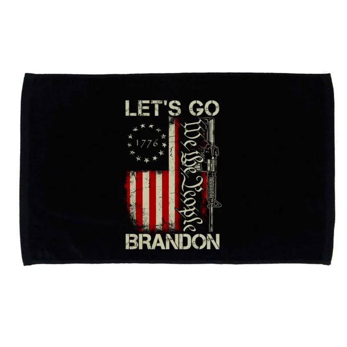 Usa Flag LetS Go Branson Brandon Lets Go Branson Gift Microfiber Hand Towel