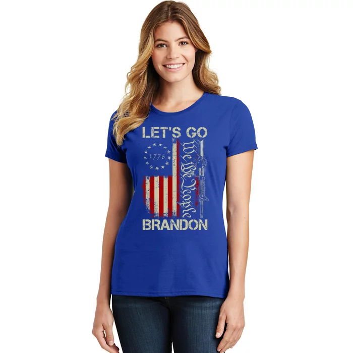 Usa Flag LetS Go Branson Brandon Lets Go Branson Gift Women's T-Shirt