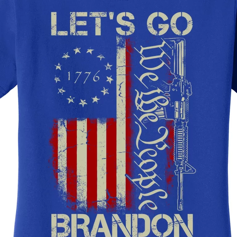 Usa Flag LetS Go Branson Brandon Lets Go Branson Gift Women's T-Shirt