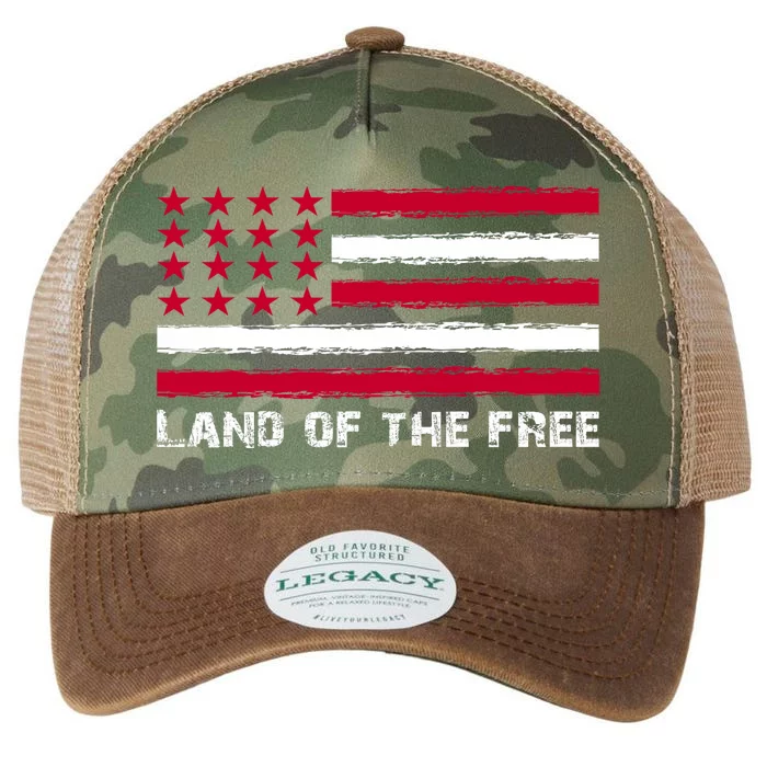 Us Flag Land Of The Free America 4th Of July Legacy Tie Dye Trucker Hat