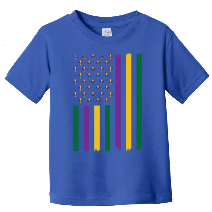 Usa Flag Masquerade Carnival Patriotic American Mardi Gras Gift Toddler T-Shirt