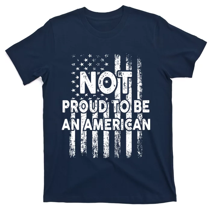 Usa Flag Not Proud To Be An American Citizen Veteran Women Tank Top T-Shirt