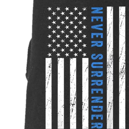 US Flag Never Surrender Merch Doggie 3-End Fleece Hoodie