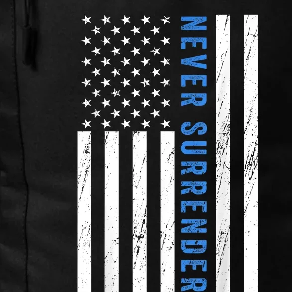 US Flag Never Surrender Merch Daily Commute Backpack