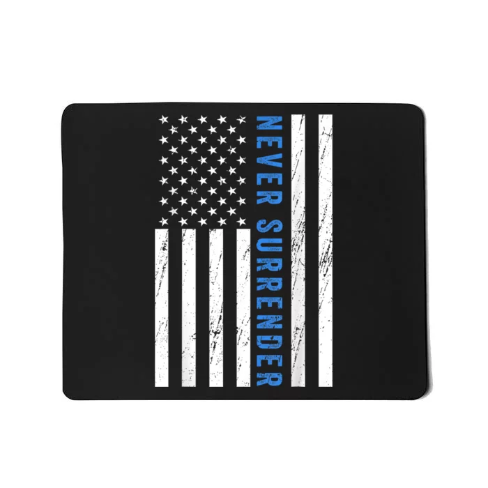 US Flag Never Surrender Merch Mousepad