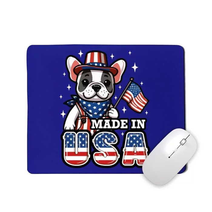 Usa Frenchie Ns French Bulldog Patriotic 4th July Gift Mousepad