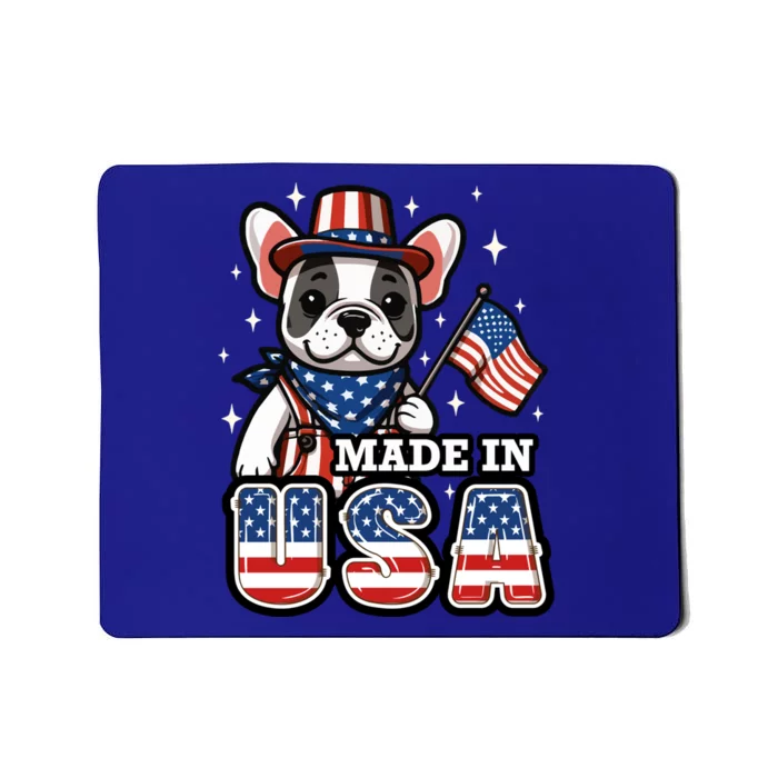 Usa Frenchie Ns French Bulldog Patriotic 4th July Gift Mousepad